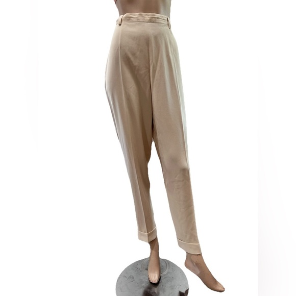 Faconnable Tan Ankle Cropped Pants - Picture 1 of 16